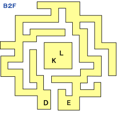 ドラクエ1の竜王の城のB2F攻略マップ