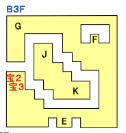ドラクエ1の竜王の城のB3F攻略マップ