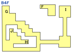 ドラクエ1の竜王の城のB4F攻略マップ