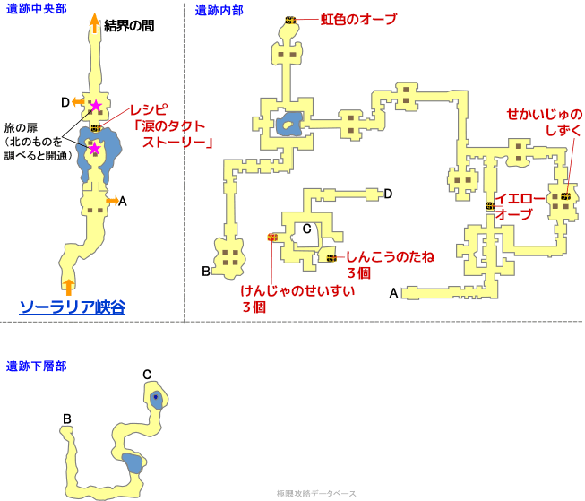 古き神の遺跡マップ