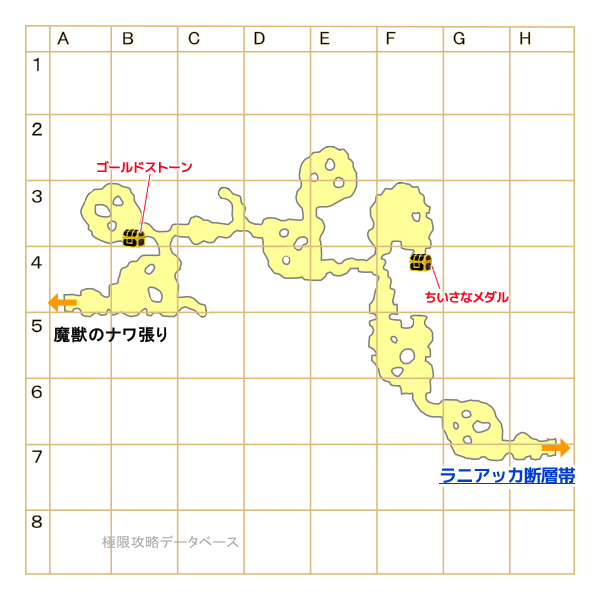 ラニ大洞穴キラキラマップ