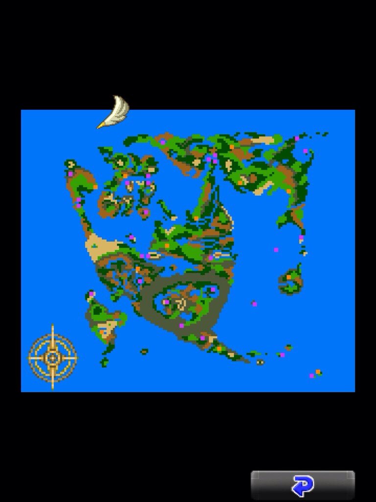 【ドラクエ2 攻略】船の財宝の世界地図における場所