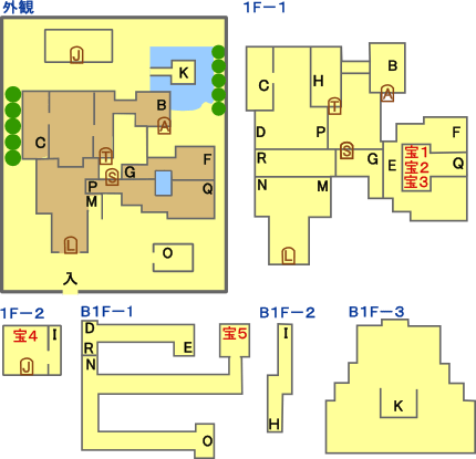 ドラクエ3のバラモスの城　マップ