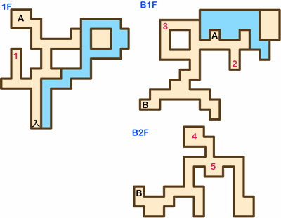 【ドラクエ５】サンタローズの洞窟(初期)の攻略マップ
