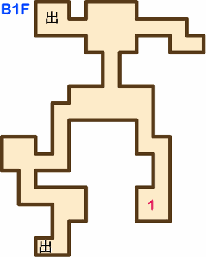 【ドラクエ５】ルラフェン南の洞窟の攻略マップ