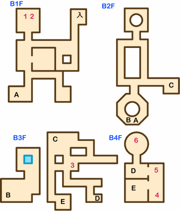 【ドラクエ５】ドワーフの洞窟の攻略マップ