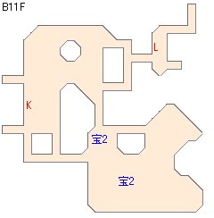 【ドラクエ9】川崎ロッカーの地図のダンジョン攻略マップB11F