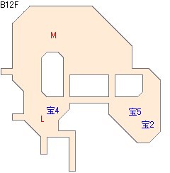 【ドラクエ9】川崎ロッカーの地図のダンジョン攻略マップB12F