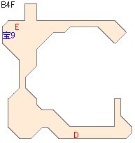【ドラクエ9】川崎ロッカーの地図のダンジョン攻略マップB4F