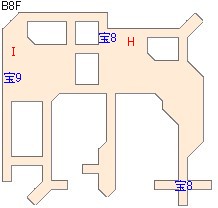 【ドラクエ9】川崎ロッカーの地図のダンジョン攻略マップB8F